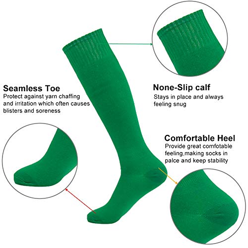 image for DD DEMOISELLE Knee High Soccer Socks, Unisex Sport Stocking Long Tube 