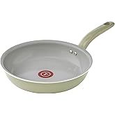 T-fal Recycled Ceramic Nonstick Fry Pan 12 Inch Oven Safe 350F Pots and Pans, Cookware Green