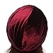 Decou Solid Color Twist Pleated Hair Wrap Stretch Turban 051A (Wine)