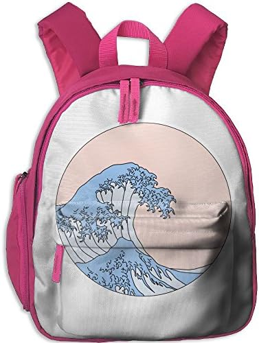 Custom Aesthetic Wave Backpack Students School Bag Kids Backpack