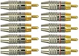 CESS RCA Plug Solder Gold Audio Video Cable