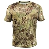 Kryptek Men's Stalker T-Shirt Short Sleeve Cotton Mandrake Camo XL