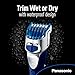 Panasonic Beard Trimmer, Hair Clipper, Men's, Cordless, with 10 Adjustable Trim Settings and Two Comb Attachments, Wet/Dry, ER-GS60-S