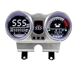 Motorcycle Odometer Digital Gauge Tachomete LED