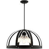Livex Lighting 5 Lt Textured Black Pendant Chandelier