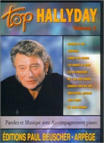 Amazon Fr Partition Top Hallyday Volume 2 Hallyday Johnny Livres