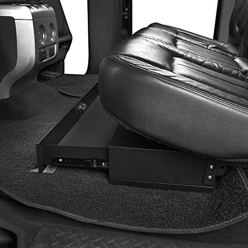 Hooke Road F150 SuperCrew Rear Under Seat Lockbox Storage Interior