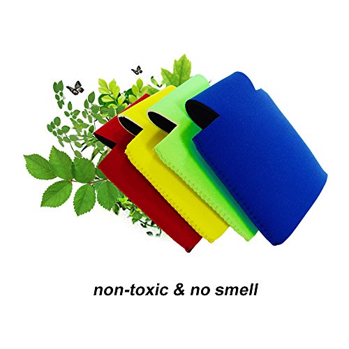 Acelane Neoprene Can Cooler Sleeves, Collapsible Holder, Insulated Carrier for Parties, Picnics Family Reunions and Outdoors – Set of 4 (PURECOLOR) - Thumbnail 3