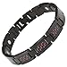 Willis Judd New Mens Black Titanium 3000g Magnetic Bracelet With Red Carbon Fiber Insert Black Velvet Gift Box Free Link Removal Tool