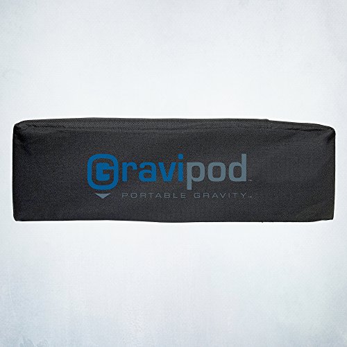 Gravipod 18"x18" Square Umbrella Base Weight Bag-Up to 110#. Safety solution for Patio, Offset and Cantilever Umbrellas. Heavy Duty Ballistic Polyester, XL opening, Weather and UV resistant