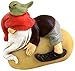 Top Collection Miniature Fairy Garden and Terrarium Napping Garden Gnome on Stone with Cute Bird