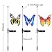 Solarmart Outdoor Garden Solar Lights - 3 Pack Fiber Optic Butterfly Solar Powered Lights, Color Changing LED Solar Stake Lights, with a Purple LED Light Stake for Garden, Patio, Backyard