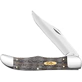 Case XX Pocket Knife FOLDING HUNTER - SMOOTH BLACK CURLY OAK WOOD Item #14008-7165 SS - Length Closed: 5 1/4Inches