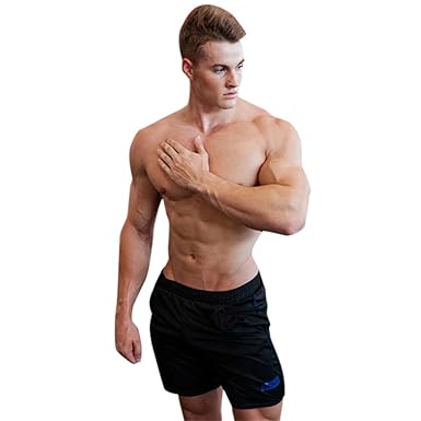 DOGZI Hombre Pantalones Cortos de Entrenamiento Gym Fitness ...