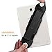 Universal Tablet Hand Strap Holder, Fintie 360 Degrees Swivel PU Leather Handle Grip with Elastic Belt Secure Portable for iPad Mini and All 7-8 Inch Tablets, Black