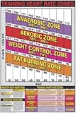 Algra CorporationCS01-L Algra Corporation CS01-L Training Heart Rate Zones Laminated Fitness Poster