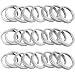 Resinta 24 Pack Regular Mouth Mason Jar Replacement Metal Rings Stainless Steel Rust Proof Screw Bands For Pickling Canning Jars (Silver) primary