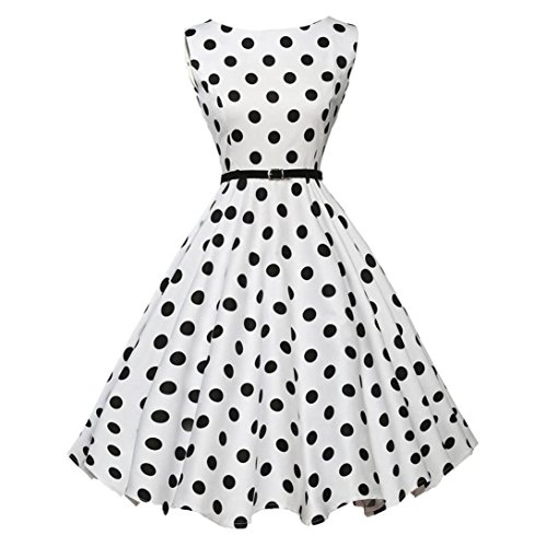 Clearance! Party Dress,Agrintol Casual Women Vintage Bodycon Sleeveless Retro Evening Party