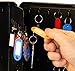 FJM Security KeyGuard SL-9122-KB Key Cabinet With Black Disc Tumbler Cam Lock - 122 Hook, Black Finish