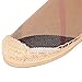 Tengyu Women's Espadrilles Flats Original Slip On Loafer Shoes Classic Canvas Comfort Alpargatas (US8=EU39=24.5CM, Khaki)