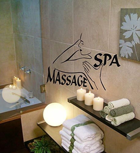 Wall Decals Vinyl Decal Sticker Bathroom Children Kids Nursery Baby Room Interior Design Home Decor Art Mural Bathroom Spa Massage Girl Back Wording Kg791