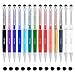 S8 Plus Stylus Pens,SKOLOO 14 Pack 2 in 1 Crystal Capacitive Metallic Stylus&Ballpoint Pen for Samsung S8 S7 Edge,iPhone 7 Plus 6S iPhone SE,iPad,Android,All Universal Touch Screens Devices,14 colors