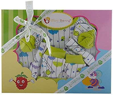 Baby Station Mini Berry Gift Set-6 Pcs For New Born (Green)