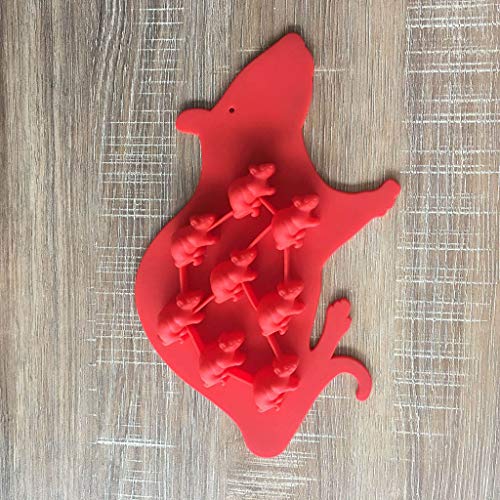 image for Pstars Mouse Ice Cube Tray Silicone Shape Mold Candy Making Gelatin Se