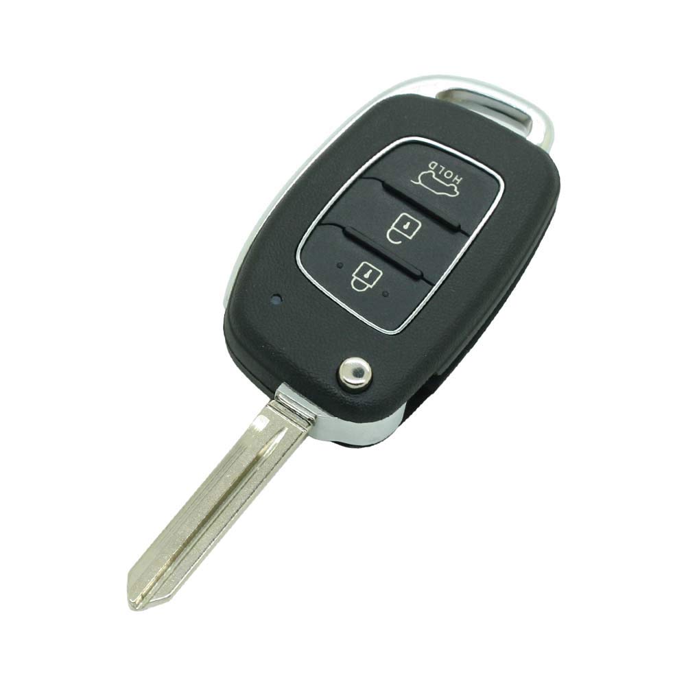BROVACS Replacement Key Shell Compatible with HYUNDAI 3 Button Keyless Entry Remote Flip Key Case Fob PG184B