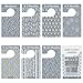 Baby Closet Size Dividers Plastic | Fits Large 2 Inch Rod - Nursery Clothes Organizer, Newborn to 24 Months Gender Neutral Infant Decor Girl or Boy, 7 Closet Labels