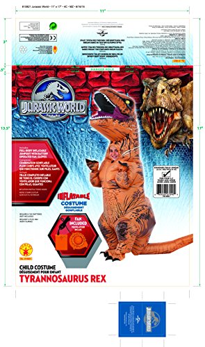 Rubie's Costume Co Jurassic World T-Rex Inflatable Costume (Child's age 5 to 7 Years)
