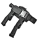 aokur Adjustable Drop Leg Holster, Tactical Hunting Leg Pistol Gun Pouch Holder Thigh Gun Holster, Left Handed Set Black