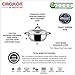 Circulon Momentum Stainless Steel Nonstick Dish/Casserole Pan with Lid, 4 Quart, Silver