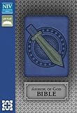 NIV, Armor of God Bible, Imitation Leather, Blue/Silver