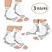 Laneco Plantar Fasciitis Socks (3 Pairs), Compression Foot Sleeves with Heel Arch & Ankle Support, Great Foot Care Compression Sleeve for Men & Women, Increase Blood Circulation, Relieve Arch Pain