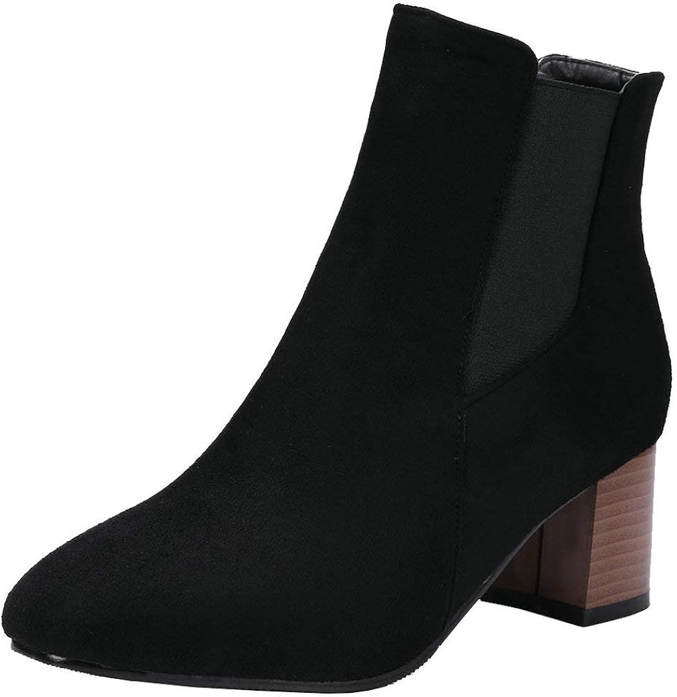 suede heeled chelsea boots