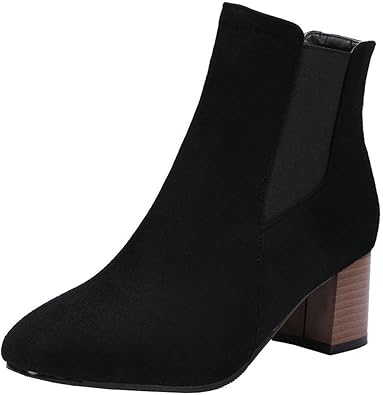 suede heeled chelsea boots