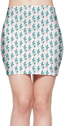 Tightslady Lady Buttocks Tights Mini Skirt Dress Watercolor Cacti