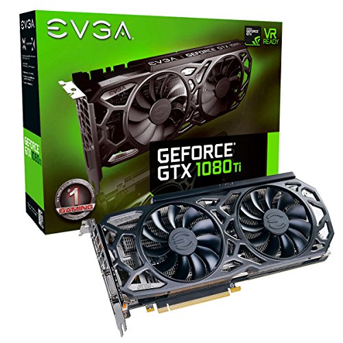 EVGA NVIDIA GeForce GTX 1080 Ti Black Edition 11GB iCX Cooler and LED Graphics Card