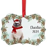 Seal Balinese Cat Christmas Ornament 2024