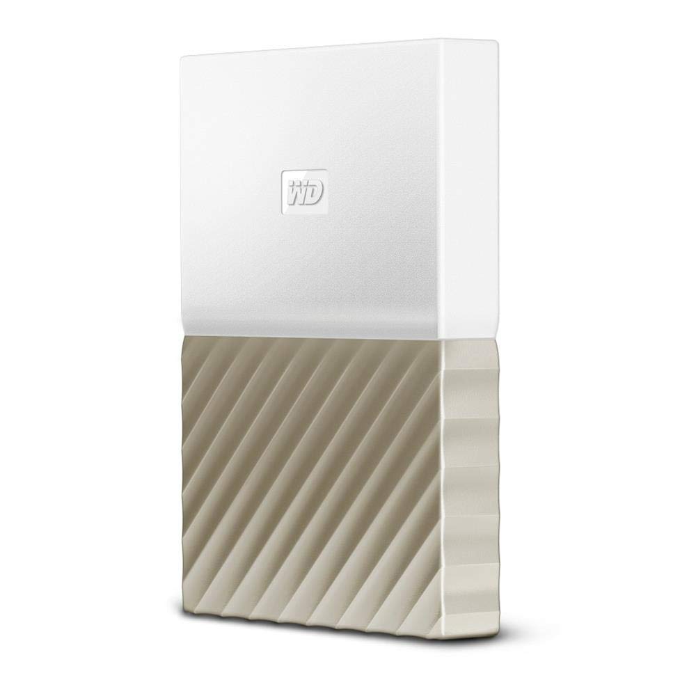 WD My Passport Ultra 1 TB Portable Hard Drive - White/Gold