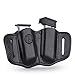 1791 Gunleather Mag Holster 2.1 - Double Mag Pouch for Single Stack Magazines, OWB Magazine Pouch for Belts
