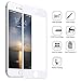 [1 Pack] iPhone 7 Plus Screen Protector, SAVFY Full Coverage Tempered Glass Edge-to-Edge Cover for Apple iPhone 7 Plus - White