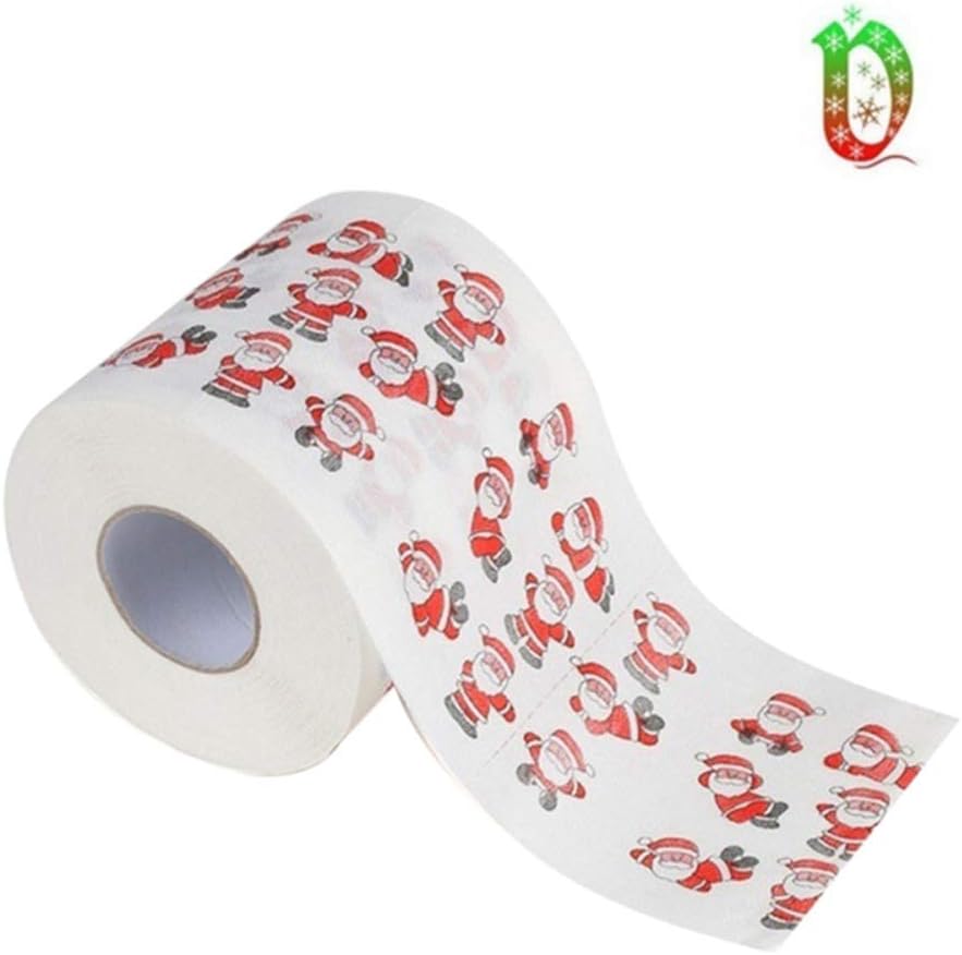 Inicio Home Santa Claus Bathroom Toilet Paper Christmas Supplies Xmas Decor Tissue Roll