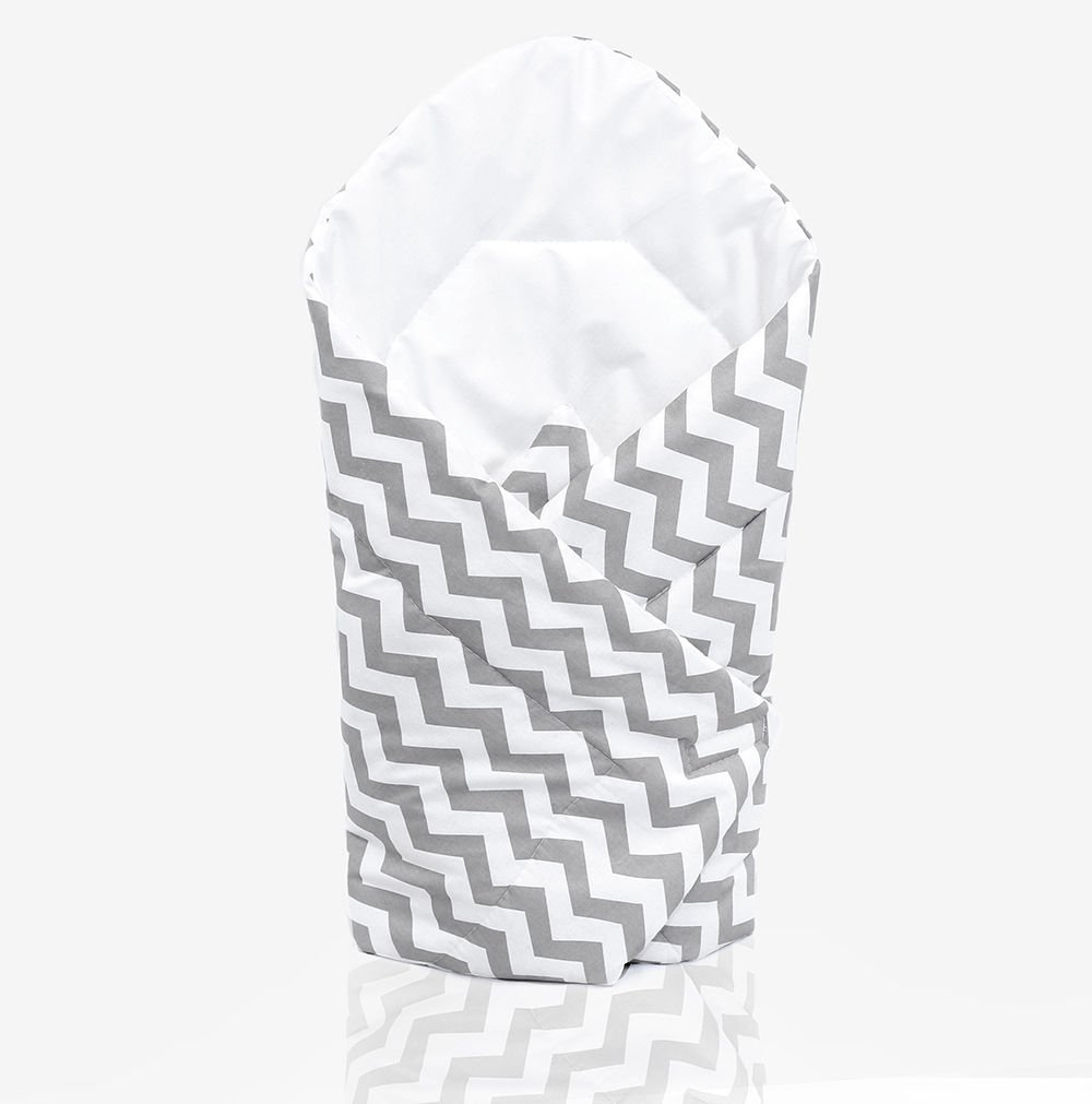Babymam Baby Swaddle Wrap Infant Bedding Blanket/Cotton Newborn Duvet Quilt Envelope 0 to 3 Months (Zig zag)