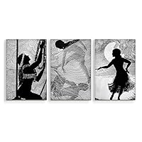 3 Piece Canvas Wall Art Creative Animals Canvas Prints Home Artwork Decoration for Living Room,Bedroom - 16