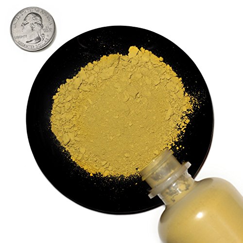 Iron Oxide / Yellow 44 Micron Powder / 4 Ounces / 99% Pure / SHIPS FAST FROM USA