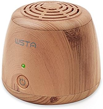 WSTA Portable Ozone Generator Purifier,Air Ionizer Cleaner,Ionic Air Purifier,Refrigerator,Shoe Cabinet,Small Room,Closet,Pet Area Odor Eliminator(Light Brown)
