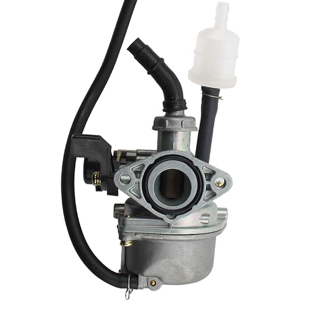 GOOFIT PZ19 19mm 110cc Carburetor with Hand Choke Half Zinc and Half Aluminum Replacement For ATV Go Kart Dirt Pit Bike Quad