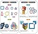 Jasonwell 42 Pcs Magnetic Tiles Building Blocks Set for Boys Girls Preschool Educational Construction Kit Magnet Stacking Toys for Kids Toddlers Children Age 3 4 5 6 7 8 Year Old